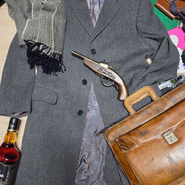 NINA RICCI 클래식 코트 그레이 수트 정장 