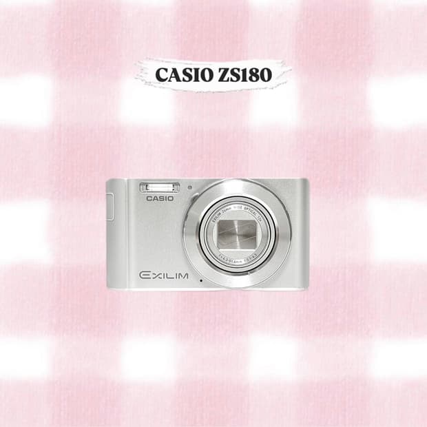카시오 엑슬림 ZS180 실버 빈티지디카