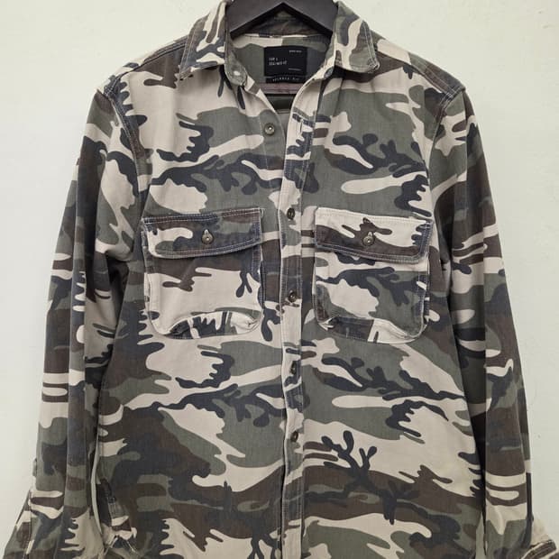 ZARA MAN 카모 패턴 셔츠 L