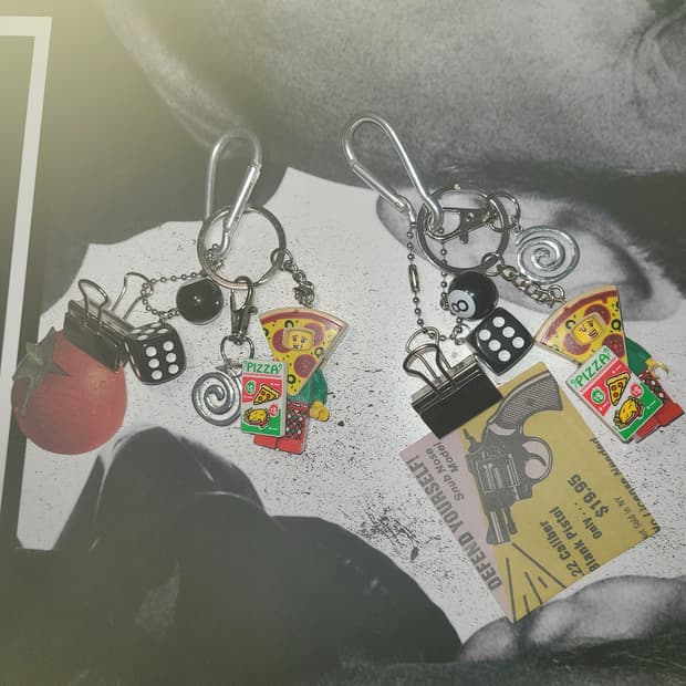 빈티지 피자보이 키링