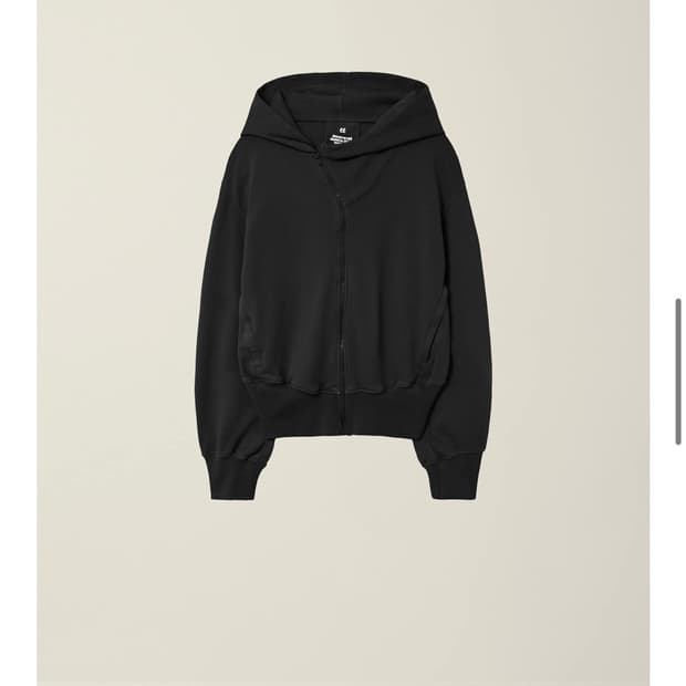 EE Garment Dyed Curved Hooded Zip Jaket 