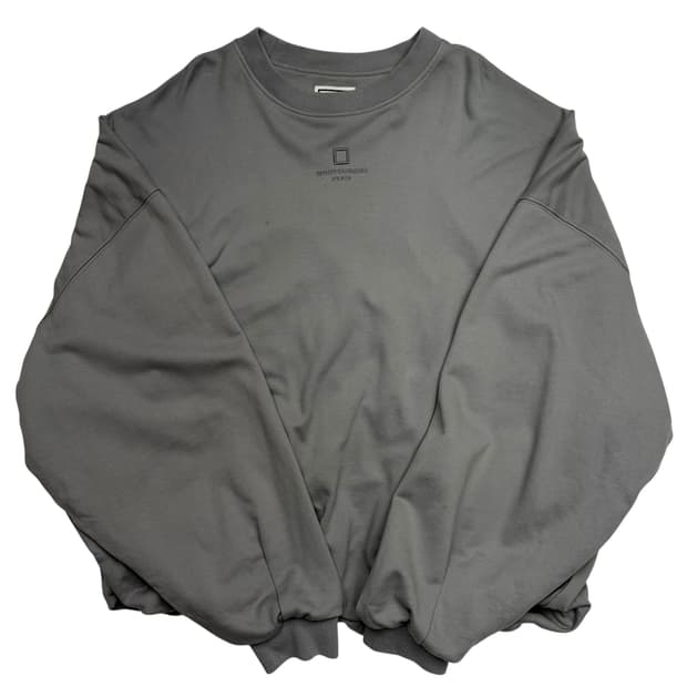 24fw 우영미 밴딩 그레이 스웻셔츠 XL