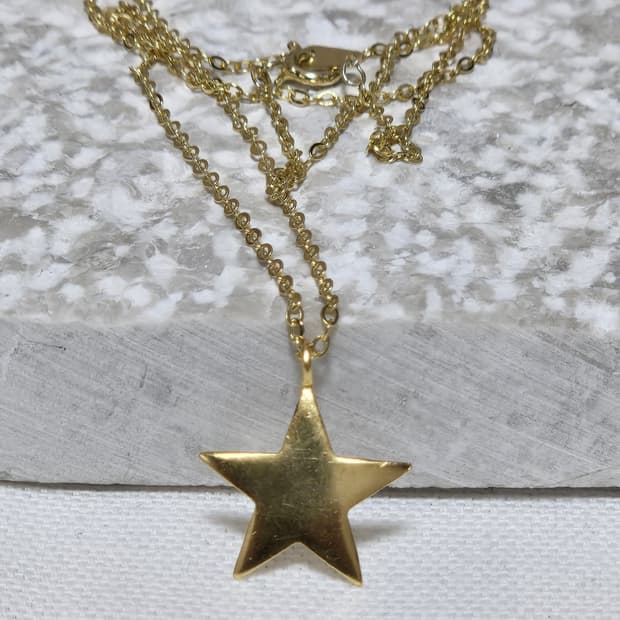 실버 925 골드도금 목걸이+팬던트