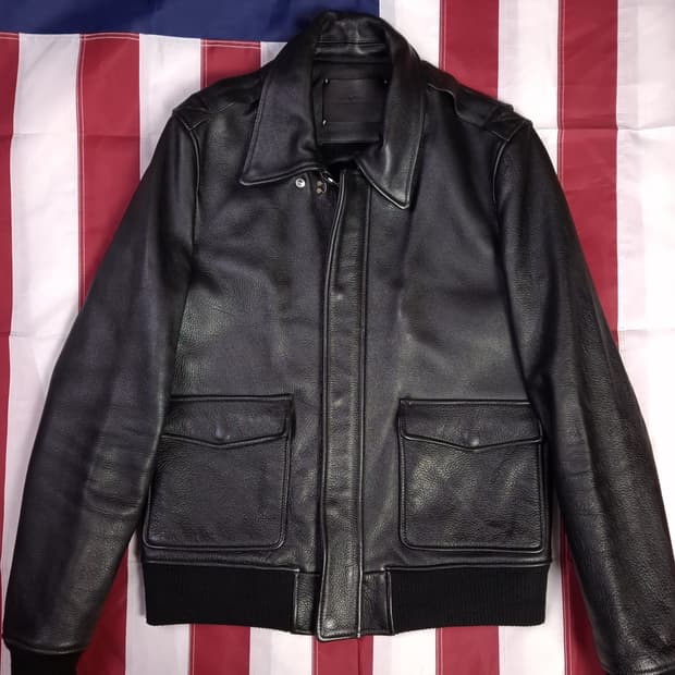 특A 비바스튜디오 리얼레더 A-2 항공자켓