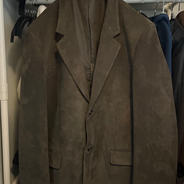 스웨이드 블레이저