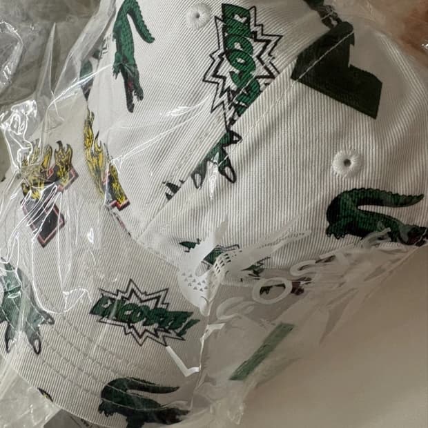 라코스테 악어 패턴 볼캡 새상품