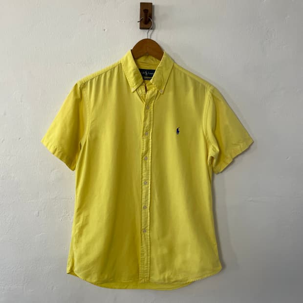 폴로 커스텀핏 반팔 셔츠 
