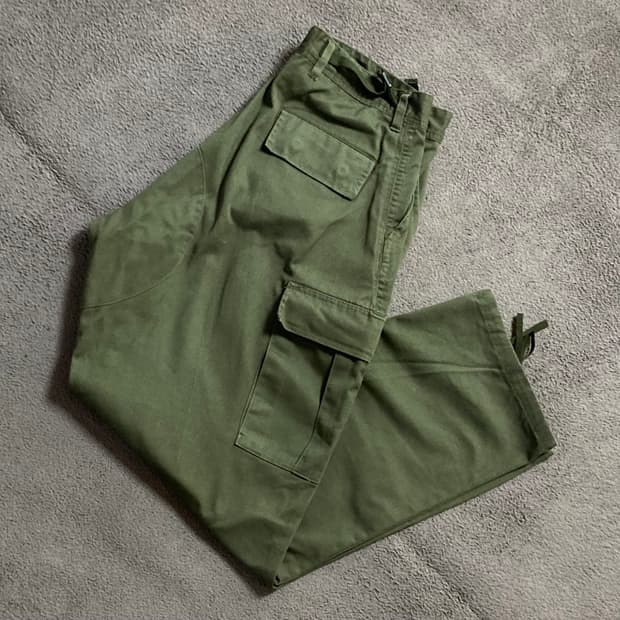 밀리터리 카키 카고팬츠