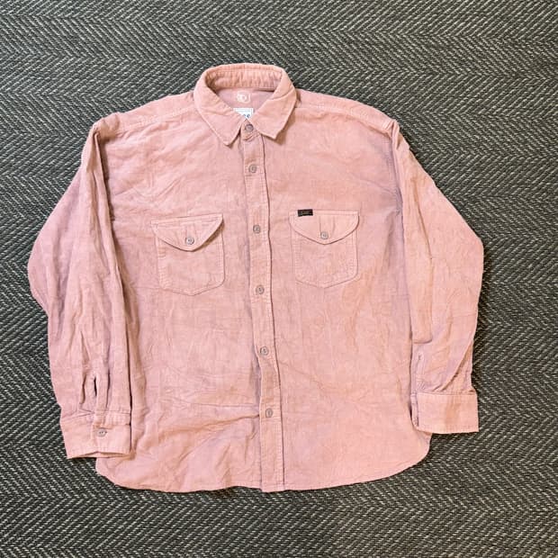 Lee 핑크 코듀로이 남방 셔츠
