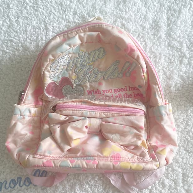 모리걸 헤이세이 핀터레스트 핑크 리본 하트 백팩 💝🎀💛