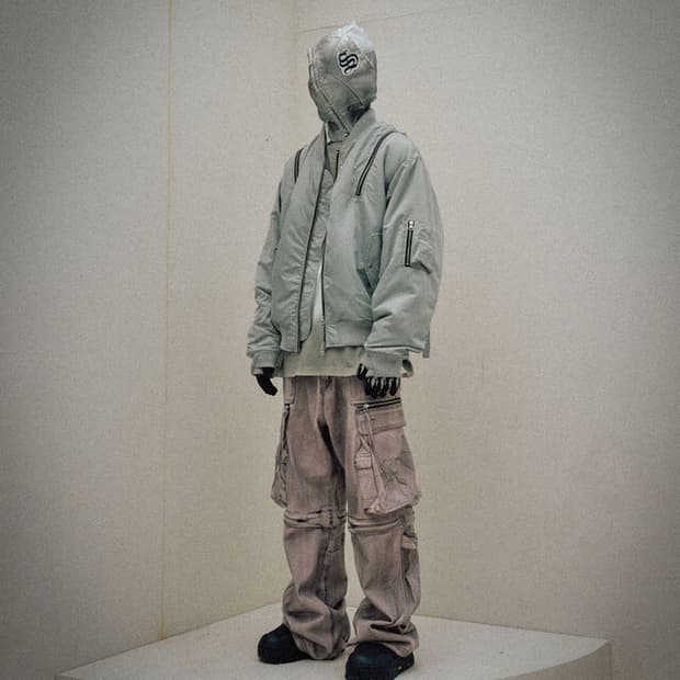스키즘인듀싱 ZIP BOMBER GREY