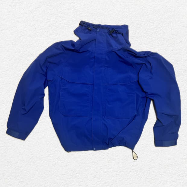 유니클로 윈드블럭파카 블루 M