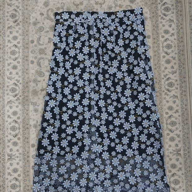 ANNA SUI 플라워 레이스 롱 스커트 66(27-29)