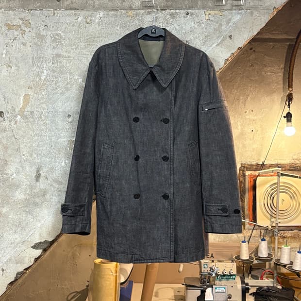 BLUE WAY 데님 피코트