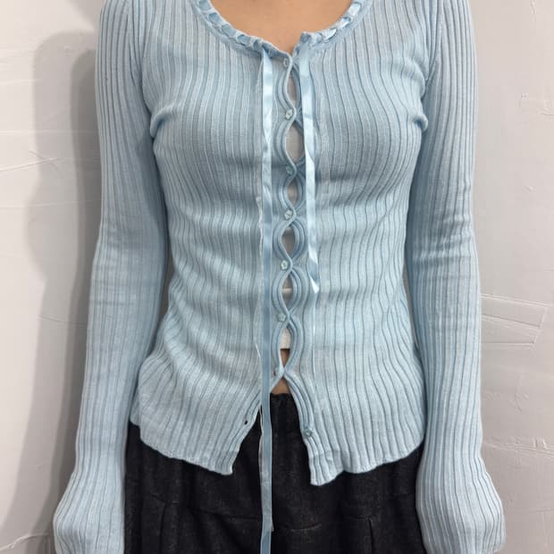 elle design slim cardigan