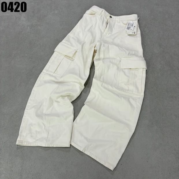 Cos 아이보리 카고 와이드 팬츠 m