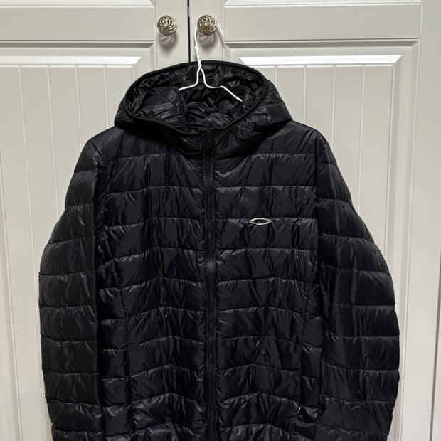 노이아고 경량 후드 패딩 블랙