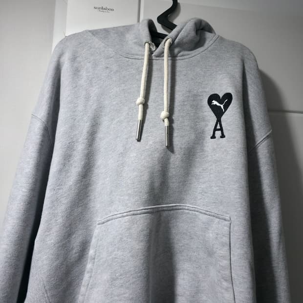 Ami 퓨마 후드티 그레이 xl