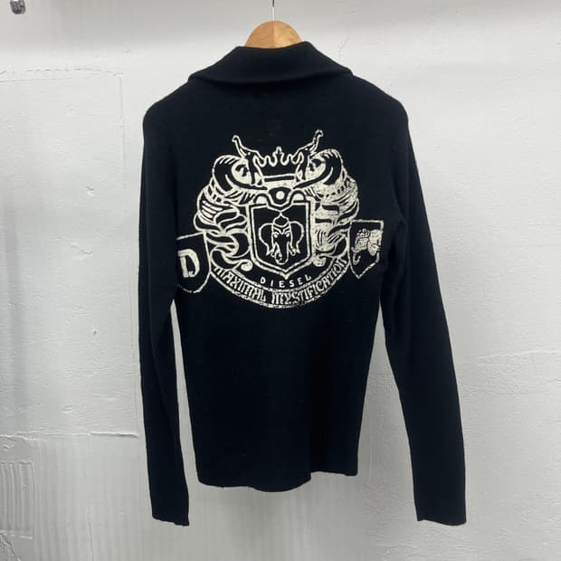 ~66) DIESEL 2WAY Y2K 니트 집업