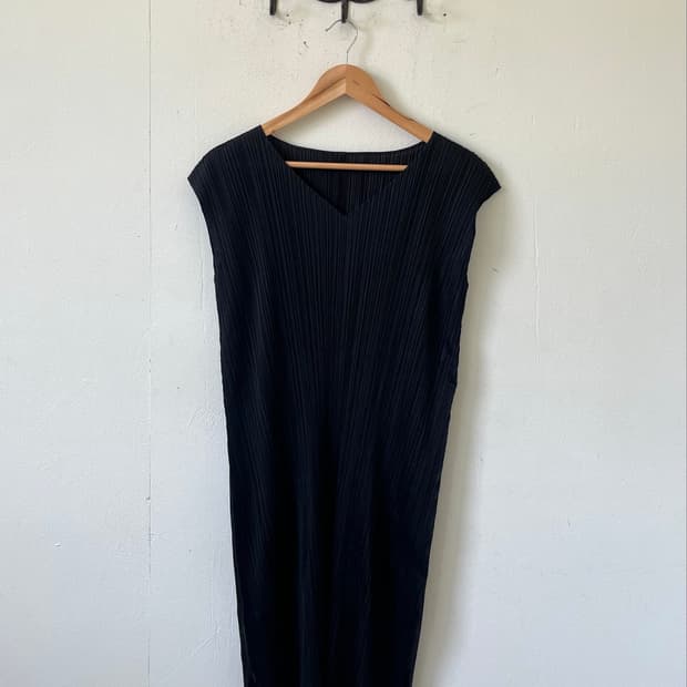 Pleats Please 블랙 플리츠 원피스