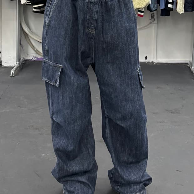 VTG 데님 카고팬츠