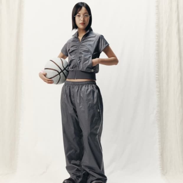Smarturbanuseful PIPING TRACK PANTS GREY