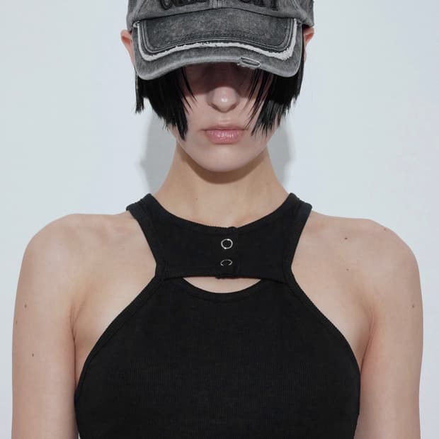 보헤미안서울 GLITCH WASHED DENIM BALL CAP