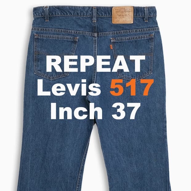 리바이스 517 오렌지탭 중청 90s USA 37인치 OR51738124