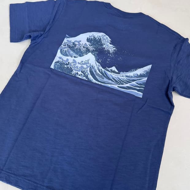 UKIYOE BLUE TEE 우키요에 블루 티셔츠