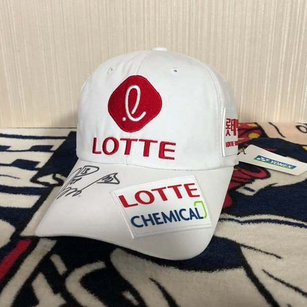 요넥스(YONEX)골프 롯데골프단 프로골퍼모자/김효주프로 싸인모자