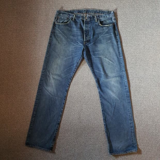 리바이스 501 버튼 빈티지  데님 