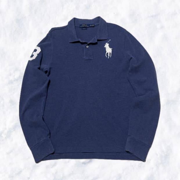 폴로 랄프로렌 더스티 블루 긴팔티