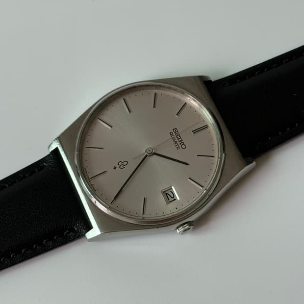 세이코 1980년대 Emblem 실버 쿼츠 남성