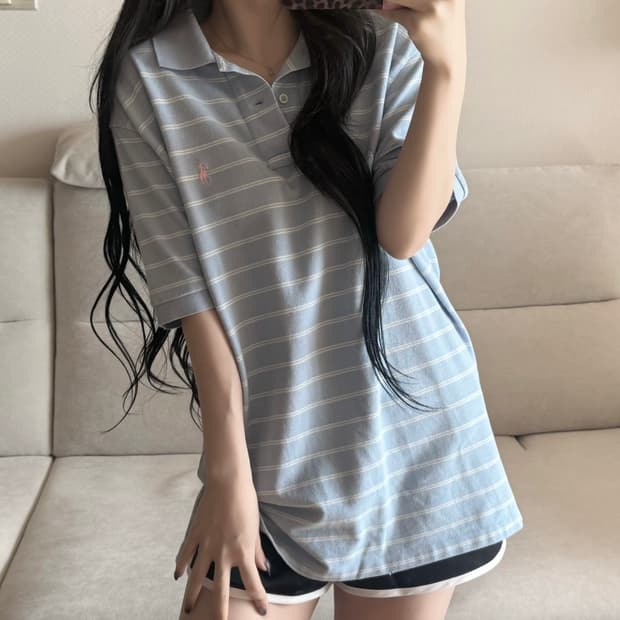 폴로 랄프로렌 스카이 핑크 반팔