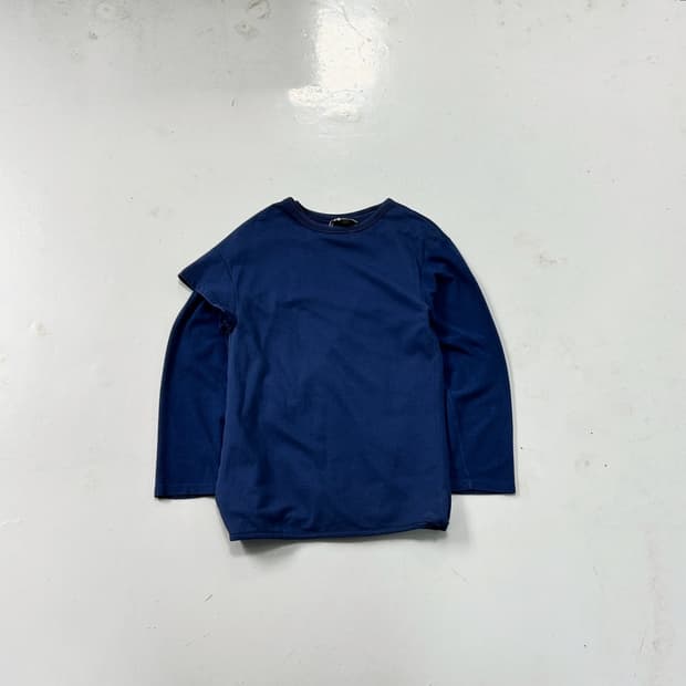 Y-3 네이비 레이어드 스웻 