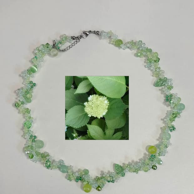 Mint bubble necklace 