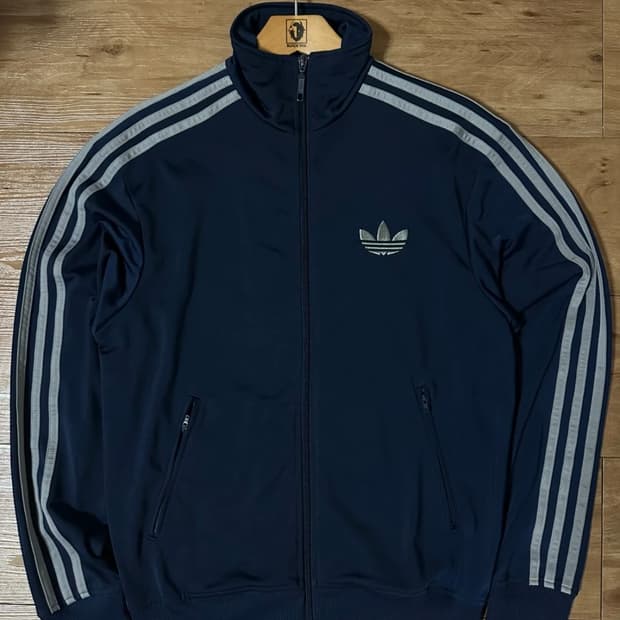 아디다스 구 파이어버드 네이비그레이 져지 90