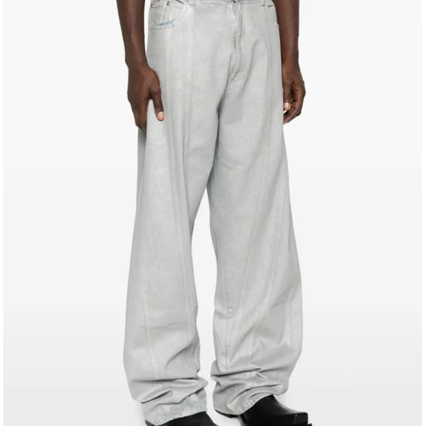 뮈글러 파라슈트 글리터 데님 팬츠 30