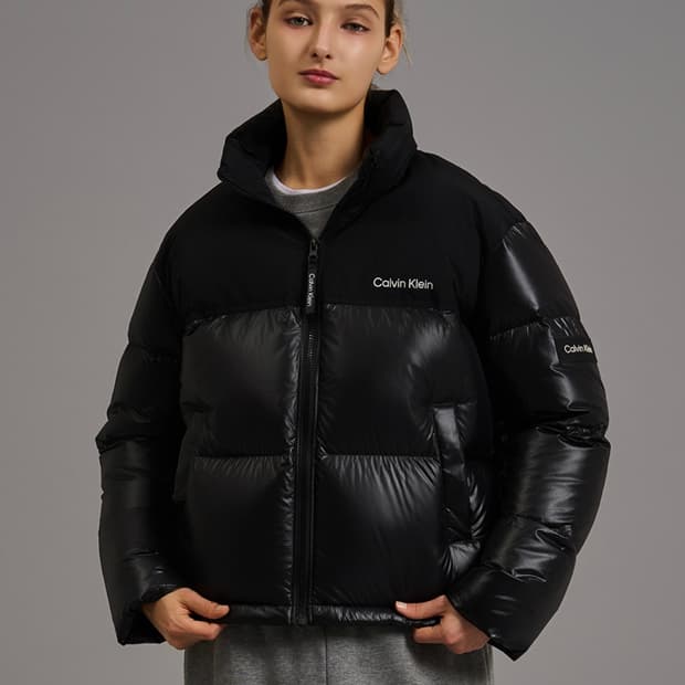 (새상품) 캘빈클라인 미들 덕다운 패딩
