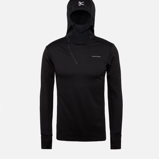 District Vision Hodded Grid Fleece