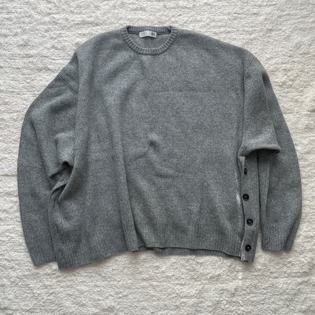 렉토 루즈핏 그레이 니트