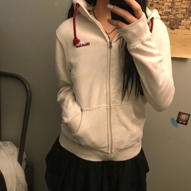 Dickies 디키즈 로고 기모 후드집업