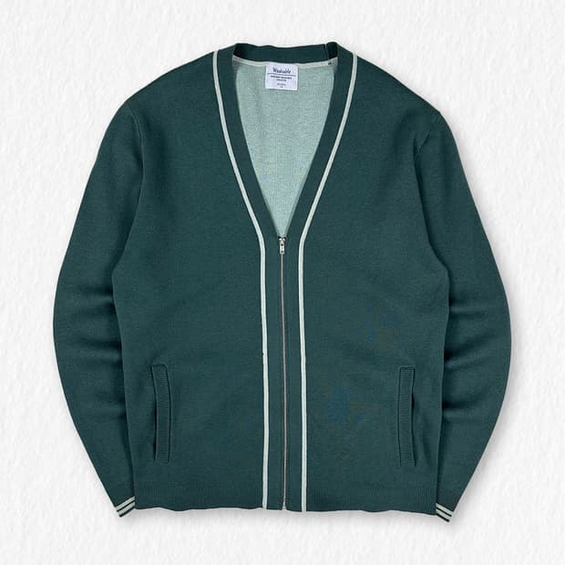 지오지아 지퍼 가디건