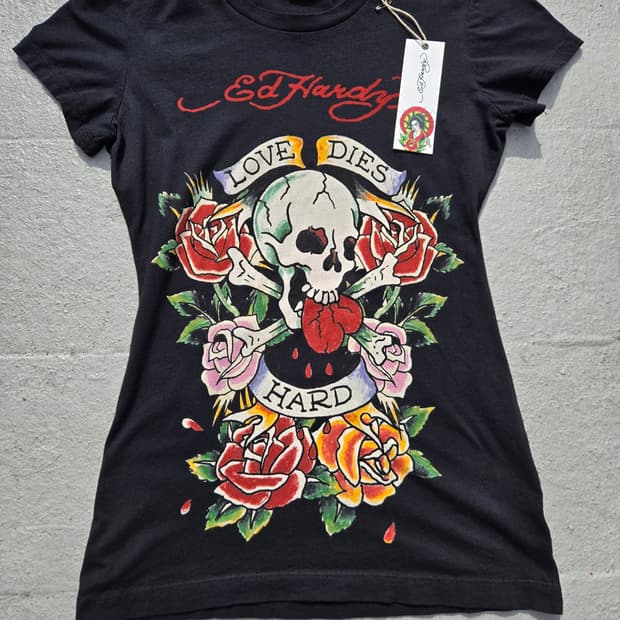 Ed Hardy 에드하디 y2k 스컬 데드스탁 티셔츠