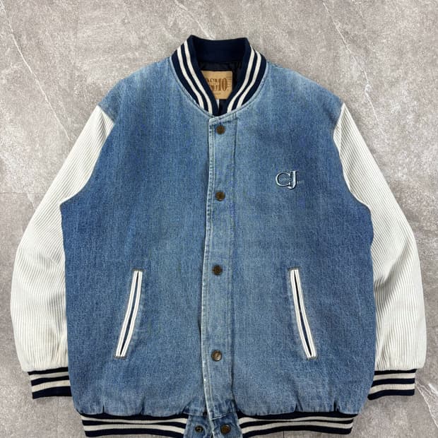 80's Cosmo Jeans Jacket Varsity