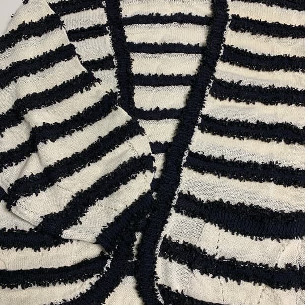 더버터크림 스트라이프 가디건