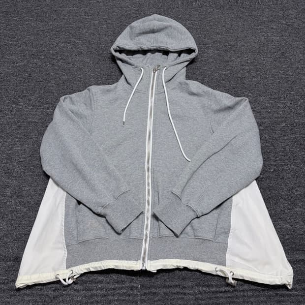 사카이 아소크 셔츠 레이어드 후드집업