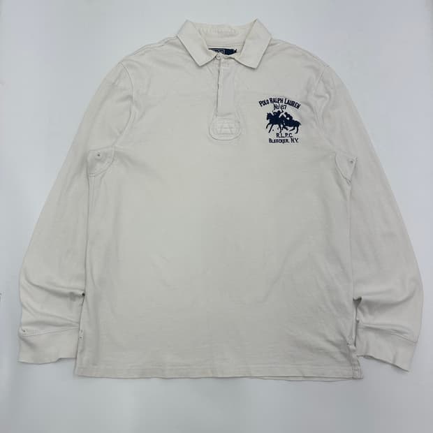 Polo 폴로 랄프로렌 카라 럭비 긴팔 티셔츠 XL