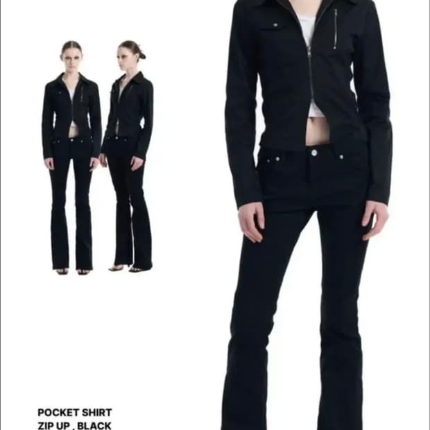 보헤미안서울 포켓 집업 셔츠