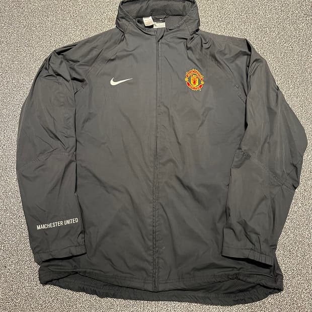00s 나이키 맨유 보다폰 트랙탑 바람막이 차콜 105